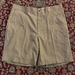Classic Tan Men's Flat Front Pleated Southwest Airlines Shorts